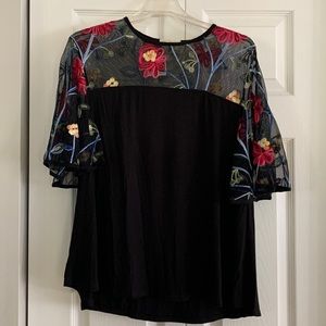 Pebble & Stone black blouse